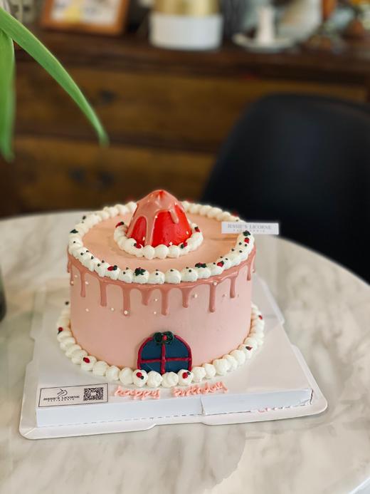 复古粉色系奶油蛋糕 商品图0