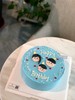 简约手工翻糖糖牌头像生日蛋糕一家人 商品缩略图0