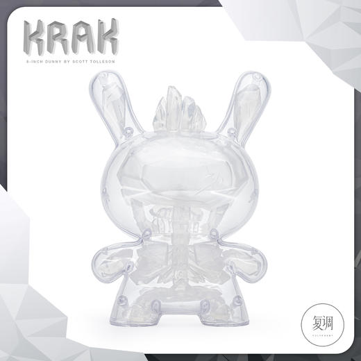 Kidrobot Krak Dunny 透明 水晶版 Scott Tolleson 商品图4