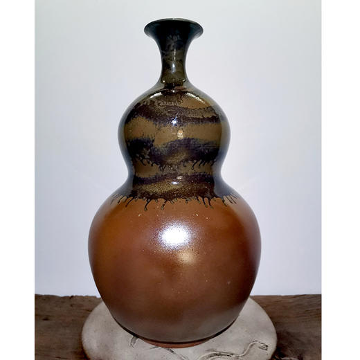 陶怡 柴烧葫芦瓶 全手工制作 商品图0