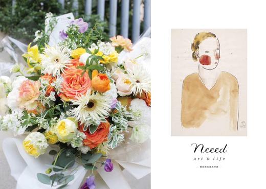 名画系列鲜花花束 | 《着橙色上衣的金发少女》 商品图2