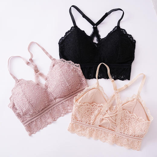 【蕾丝美背Bralette 】穿一次爱上很多次 撩人美背 聚拢无痕 零束缚无压迫 商品图0