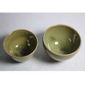 陶怡 绿釉柴烧茶杯