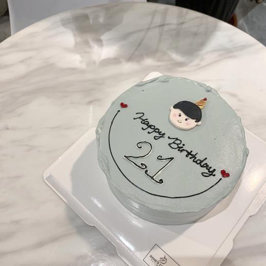 男宝男士生日蛋糕翻糖糖牌头像 商品图0