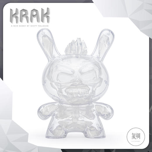 Kidrobot Krak Dunny 透明 水晶版 Scott Tolleson 商品图5
