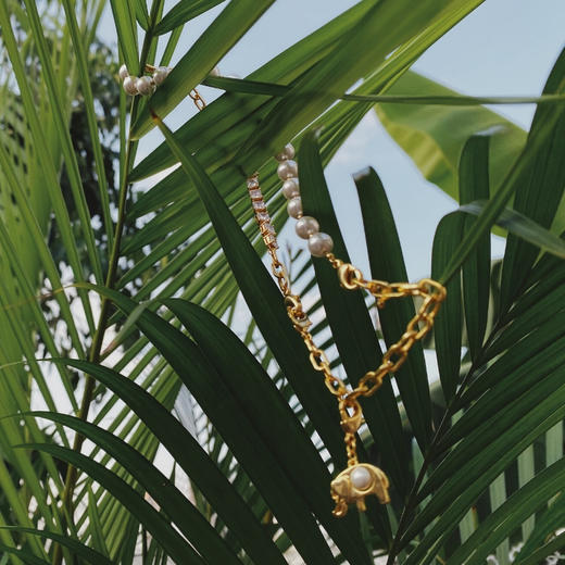 太平有象 珍珠金色手链 商品图5