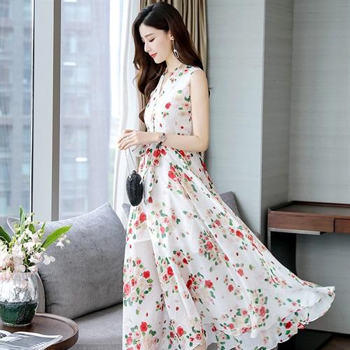 WZNH-MJ1951夏季潮流舒适简约百搭个性连衣裙 商品图1