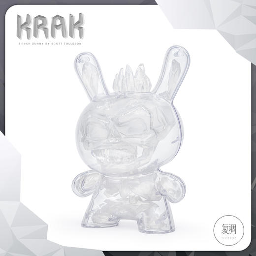 Kidrobot Krak Dunny 透明 水晶版 Scott Tolleson 商品图2