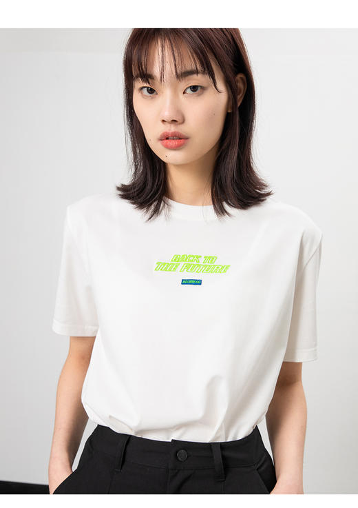 jasonwood坚持我的2020夏季新款女白色T恤202103010 商品图4