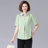MQ-3164-1071-2夏装新款中袖40岁50洋气衬衫YY 商品缩略图2