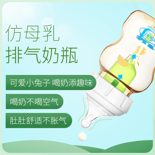 布朗博士5安士PPSU宽口婴儿奶瓶(萌兔，配流量1奶嘴) 商品图1