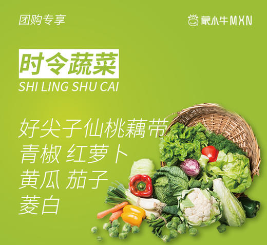 【团长】时令蔬菜 6款（青椒 /红萝卜/黄瓜/茄子/好尖子仙桃藕带/菱白） 商品图0