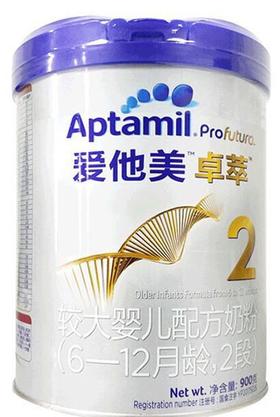 爱他美卓萃2段900g，整箱2040元/6听