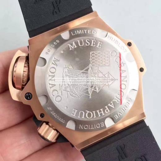 V6恒bao（宇舶）731.OX.1170.RX，系列：王者至尊4000米，48毫米,男士，密底，精钢镀18k黄金，HUB1401全自动机械机芯，蓝宝石水晶玻璃，橡胶表带，防水600米。 商品图6