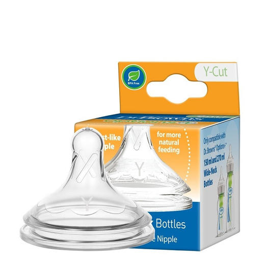 布朗博士流量Y宽口硅胶奶嘴9+（1个装） 商品图0