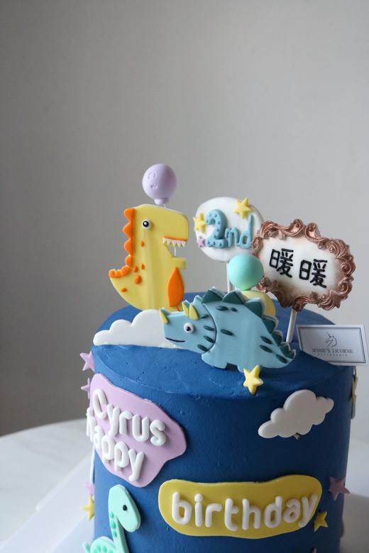 纯手工翻糖糖牌加高六寸奶油蛋糕 商品图2