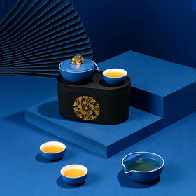 【宫里茶具】富贵吉象 茶具礼盒 经典蓝