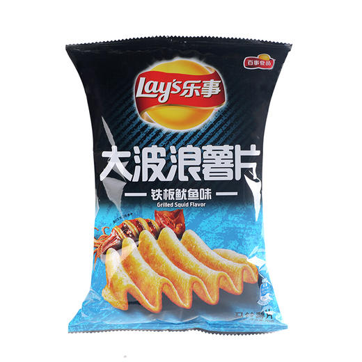 乐事大波浪薯片铁板鱿鱼味70g/包 商品图0
