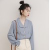 【小众法式少女感长袖雪纺衬衫】韩版简约复古港味设计感女上衣潮 商品缩略图0