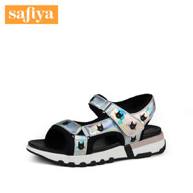 商城同款 | Safiya/索菲娅夏时尚休闲露趾平底中跟卡通动漫凉鞋SF82115146