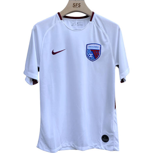 SFS耐克正品2019天津天海主场球衣 球迷版短袖足球服AR4704-100 商品图4