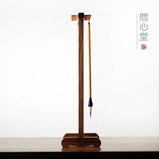 小花梨毛笔挂实木小毛笔架传统简约式书法用品搁笔 商品图2