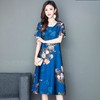 MQ-JYH217夏季气质中长款短袖遮肚子香云纱连衣裙YY 商品缩略图2