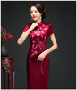 LY-00812妈妈装婚宴服长款端庄大气修身显瘦厚缎刺绣旗袍 商品缩略图8
