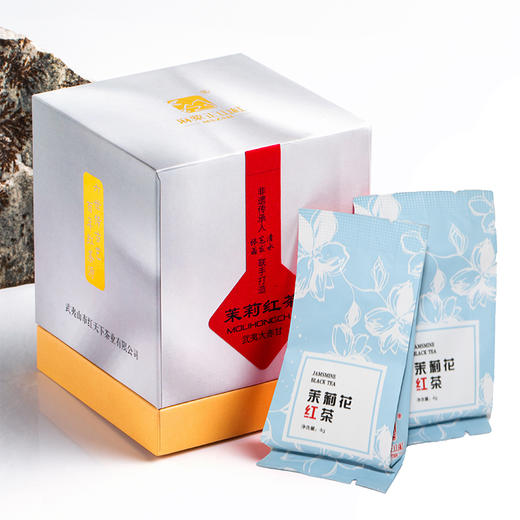 双非遗大师打造 清新花香的茉莉花红茶  4g*12袋/盒 商品图1