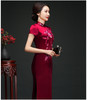 LY-00812妈妈装婚宴服长款端庄大气修身显瘦厚缎刺绣旗袍 商品缩略图7