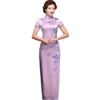 LY-00582新款礼服旗袍真丝绣花端庄气质高档长款旗袍裙 商品缩略图3