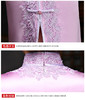 LY-00582新款礼服旗袍真丝绣花端庄气质高档长款旗袍裙 商品缩略图5