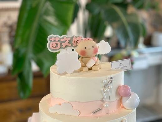 纯手工翻糖人偶宝宝周岁生日蛋糕 商品图1