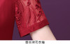 WXY-611109真丝新款夏婚礼宴会显年轻大码桑蚕丝礼服 商品缩略图5