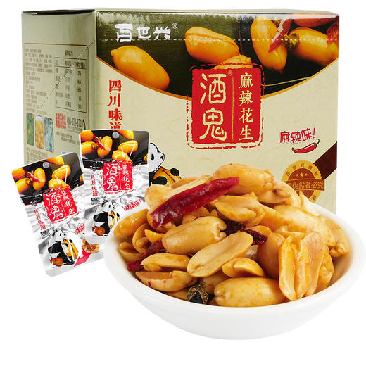 百世兴酒鬼麻辣花生（麻辣味）400g/盒 商品图0