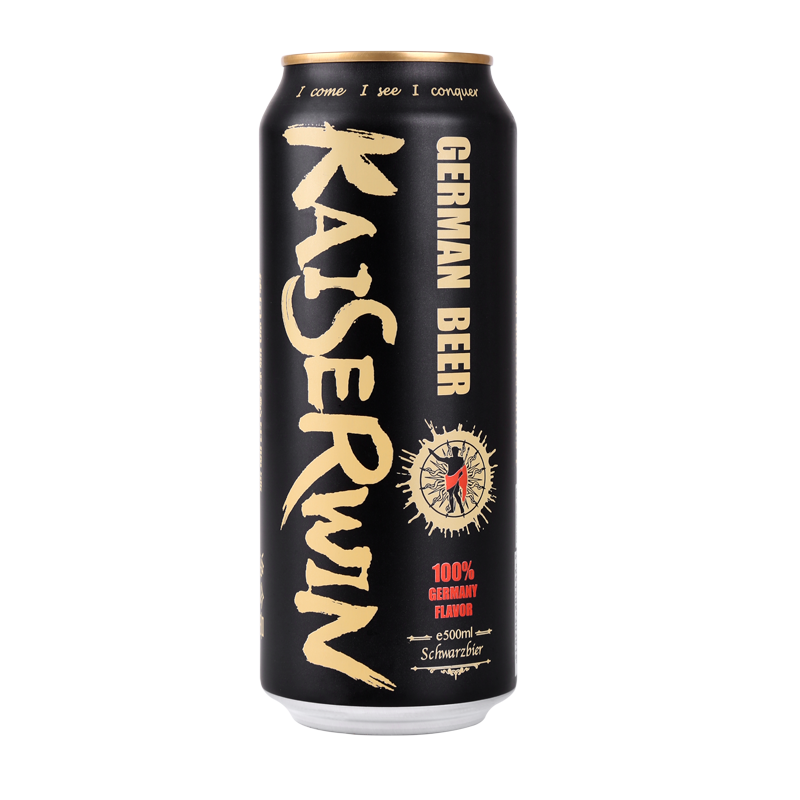 德国进口啤酒 凯撒啤酒 进口精酿黑啤500ml*12听原装德啤