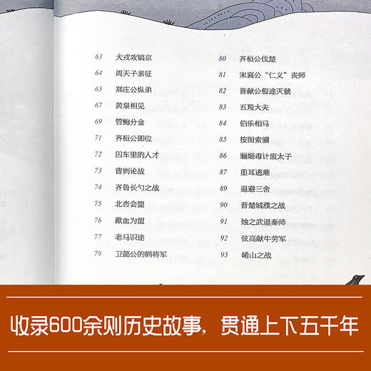 少年品读《中华上下五千年》全6册 700多历史故事 中小学生历史知识普及 商品图3