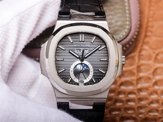 PF百达fei丽鹦鹉螺运动系列5726/1A-010，直径40.5mm中性尺寸，皮表带，透底，男士腕表，自动机械机芯 商品图0