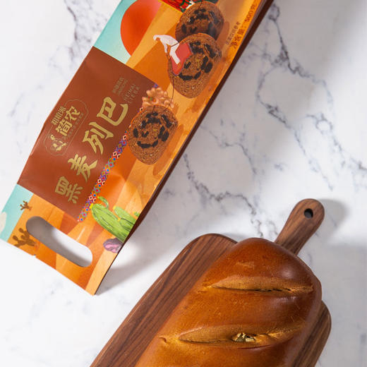 500g新疆简农全麦列巴 商品图2