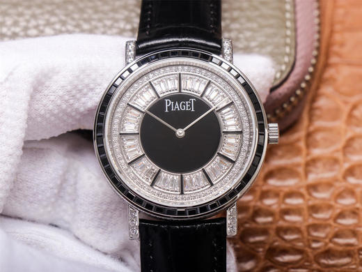 UU伯爵非凡珍品至臻超薄满钻系列，尺寸：41mm*9mm，天文台级别Cal.1200p专用机芯，男士腕表，牛皮表带，自动机械机芯，透底 商品图0