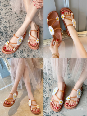 ★小雏菊厚底凉拖鞋
