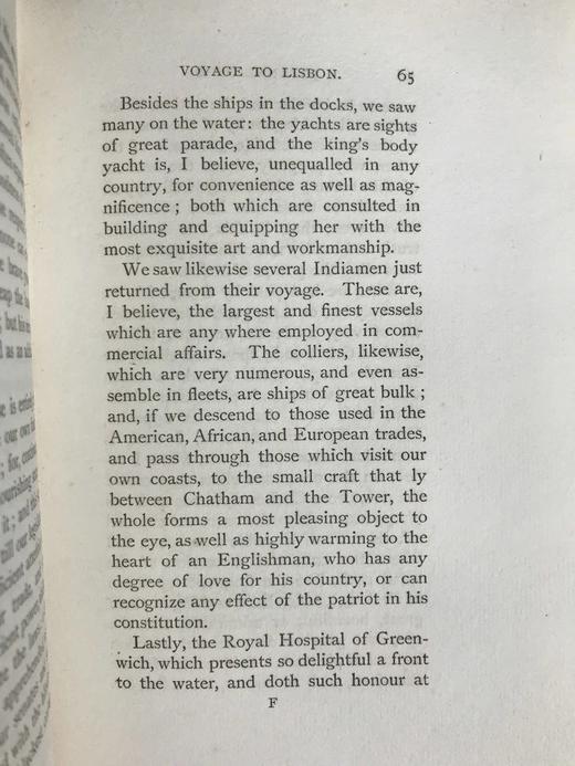 限量500册 1892年 菲尔丁《里斯本航海日记》 卷首配插图 犊皮（vellum）脊精装32开 商品图5
