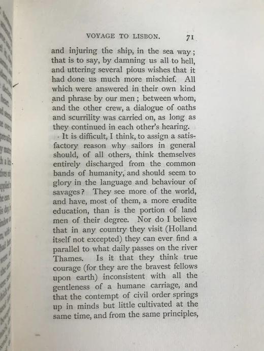 限量500册 1892年 菲尔丁《里斯本航海日记》 卷首配插图 犊皮（vellum）脊精装32开 商品图6