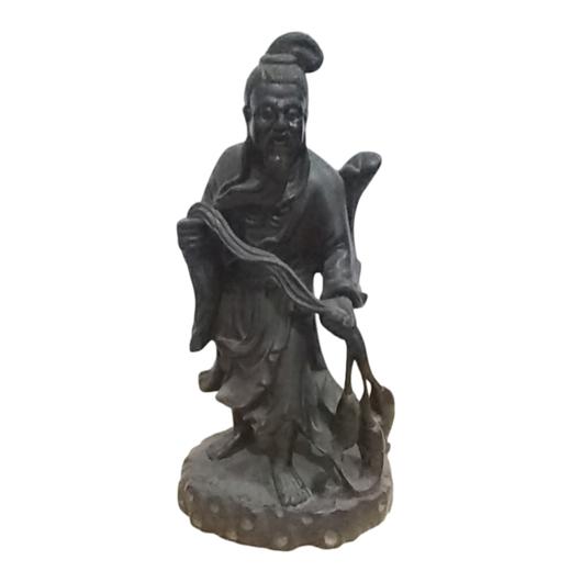 老木雕 渔翁 龙眼木 手工雕 造型生动 极具收藏价值 商品图0