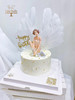 1027 Cake | 白色系 小仙女蛋糕 翅膀  ins风 商品缩略图0
