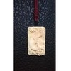 猛犸牙牌子 浮雕凤穿牡丹 手工雕 工艺精湛 商品缩略图0
