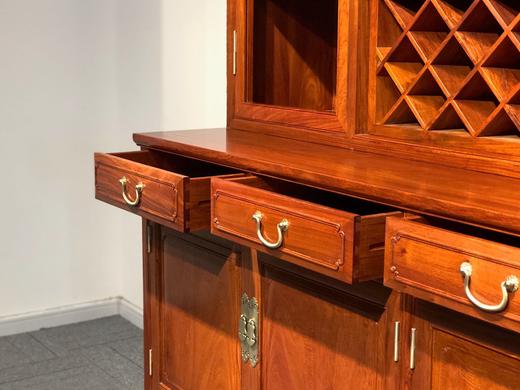 红桥红  家具严选  缅甸花梨(大果紫檀）  【酒柜】 商品图11