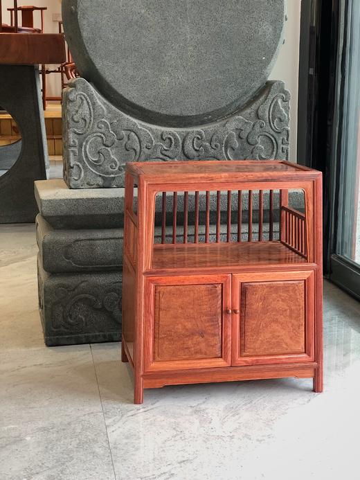 红桥红  家具严选  缅甸花梨(大果紫檀）  【缅花直棂茶水柜】 商品图0