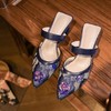 OLD-D58-8夏季新款复古时尚百搭花色真皮凉拖 商品缩略图3
