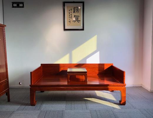 红桥红  家具严选  缅甸花梨(大果紫檀）  【直腿罗汉床两件套】 商品图0